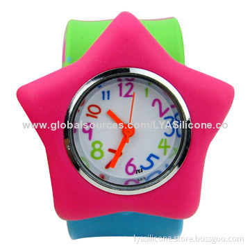Child Slap Watch in Silicone, OEM and ODM Designs Welcomed
